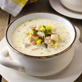 This classic creamy, New England fish chowder uses simple ingredients and tastes like restaurant quality.